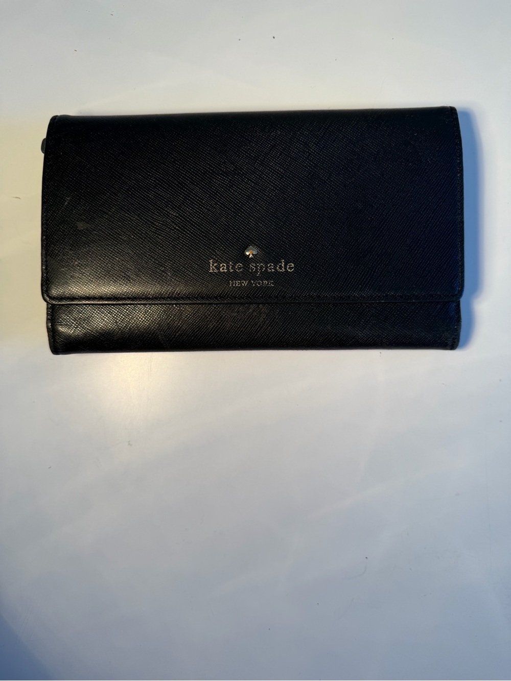 kate spade Black Leather Card & Key Holder Wallet